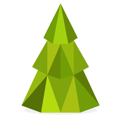 Christmas tree flat icons set