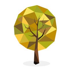 Stylized vector tree collection
