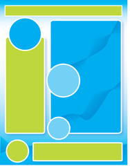 Green Blue Background Template