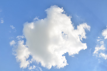 clouds in the blue sky