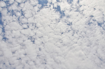 clouds in the blue sky