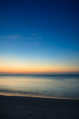 Fototapeta na wymiar Minimalistic seascape at twilight