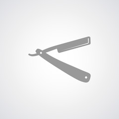 Straight razor icon