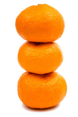 ripe tangerine isolated