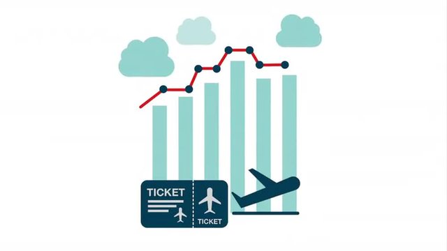 travel Statistics graphic design, Video animation 