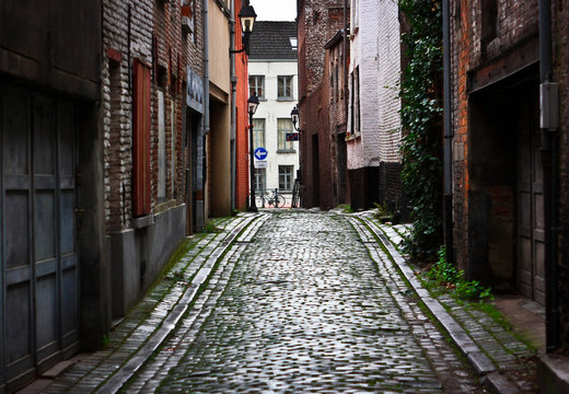 Street of old european town