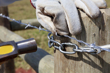 construction of new fence