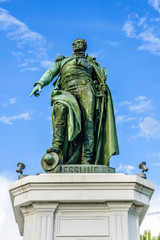 Fototapeta na wymiar Statue to Andre Massena (1869) - Marshal of France. Nice, France
