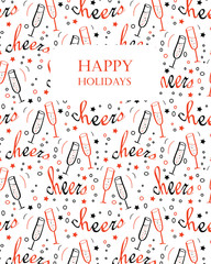 Background with Cheers lettering
