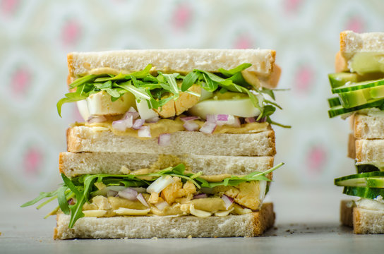 Healthy vegetarian sandwich