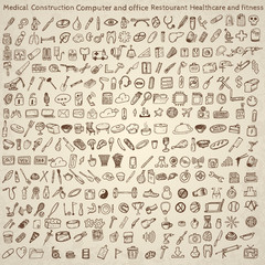 Big set of icons for different occasions.