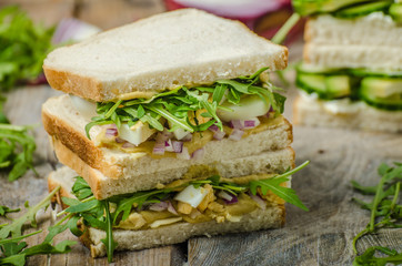 Healthy vegetarian sandwich