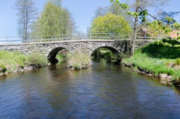 Fototapeta na wymiar Old stonebridge