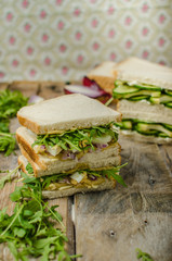 Healthy vegetarian sandwich