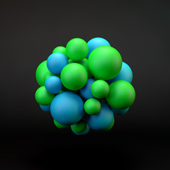 3D concept illustration. Vector template.