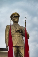 Obraz premium National Day ceremony in Turkey. Great Leader Atatürk