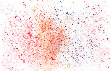 Abstract grit texture with dots and watercolor stains