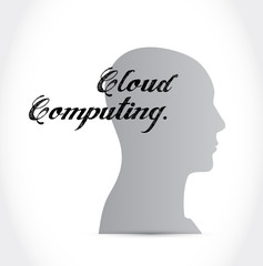 cloud computing head sign