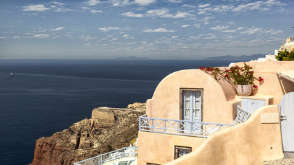 Typical house in Oia in Santorini