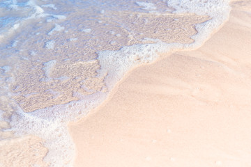 Soft wave on the sand