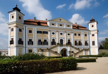 Baroque castle Milotice in Southern Moravia, Czech republic