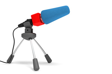 microphone on a tripod 3D rendering