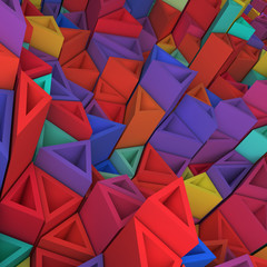 Colourful triangles backdrop
