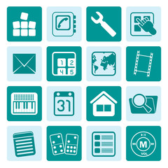 Fototapeta premium One tone Mobile Phone and Computer icon - Vector Icon Set
