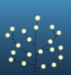 Christmas light tree