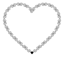 Abstract silhouette frame