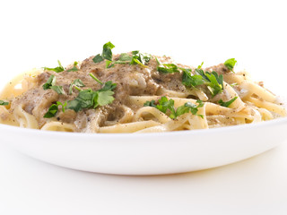 Tagliatelle with tuna fish