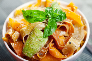 Parpadele with zucchini