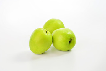 Monkey apple on white background