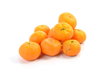 Orange fruit isolated on white background