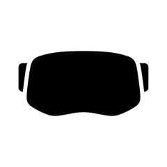Virtual reality gaming and entertainment headset icon 