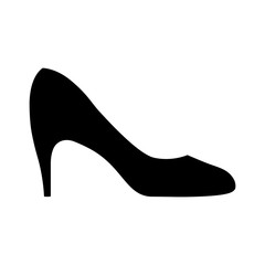 Women's pumps flat icon for apps and websites 