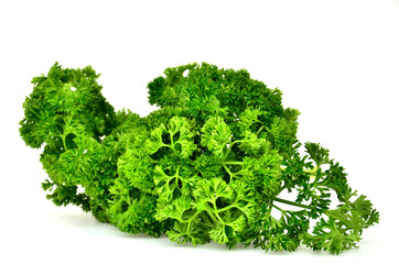 parsley white background