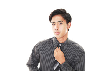 微笑むビジネスマン