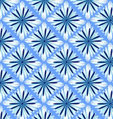 Floral pattern blue and white