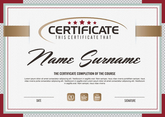 certificate template with clean and modern pattern,Vector illustration 