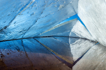kaleidoscope. the abstract background of ice structure.