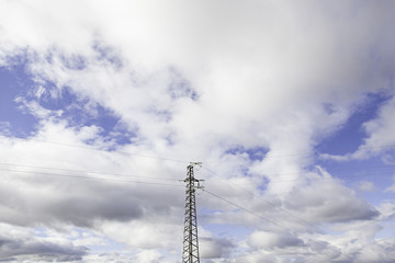 Obraz premium Electric tower in nature