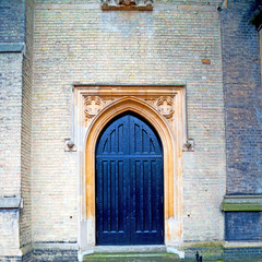 brown wooden parliament in london old  door and marble antique