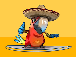 Fun parrot