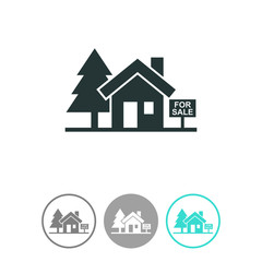 House for sale vector icon. Broker symbol.