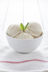 Vanilla ice cream.