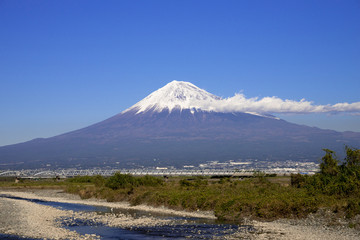 富士山と新幹線