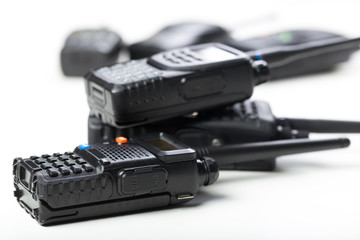 Portable radio transceiver