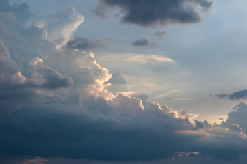 Fototapeta na wymiar cloud with blue sky