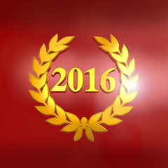 Year 2016 in gold
